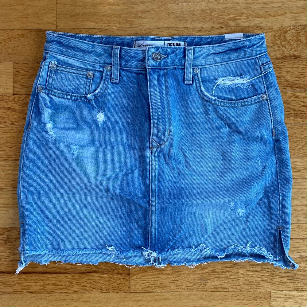 Lovers + Friends Denim Skirt